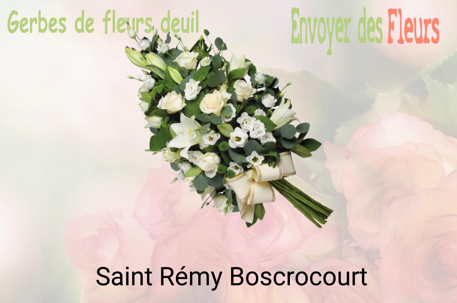 Gerbe de fleurs de deuil livrée à Saint-Rémy-Boscrocourt
